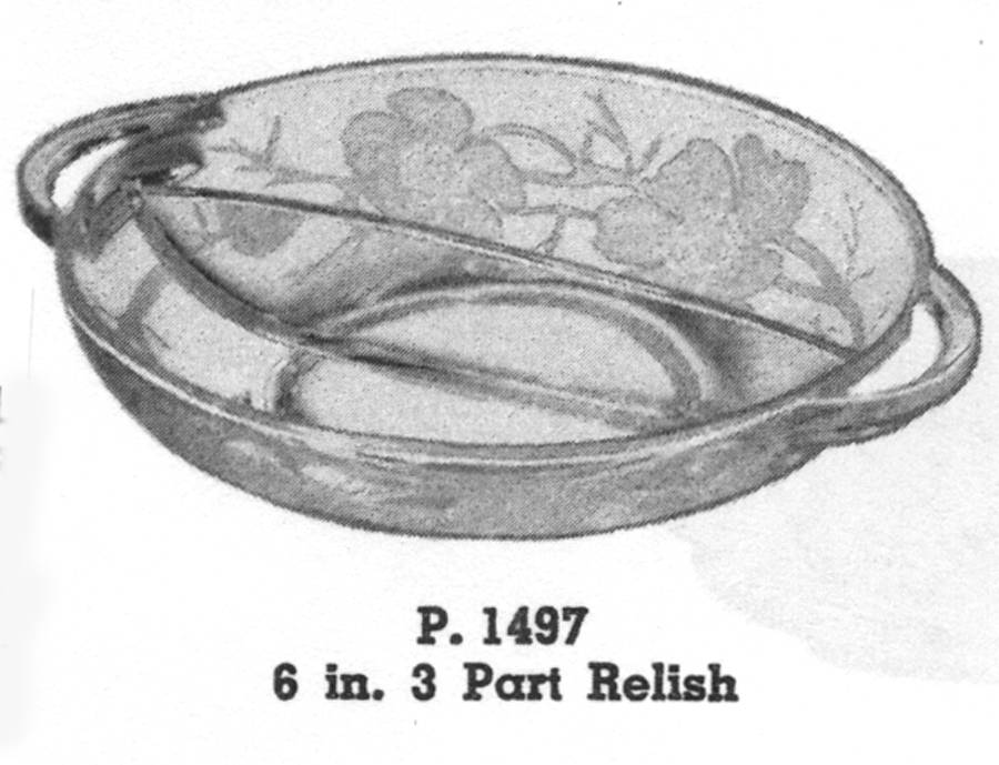 Magnolia Clear 8" Round 2 Part Relish by Cambridge-1