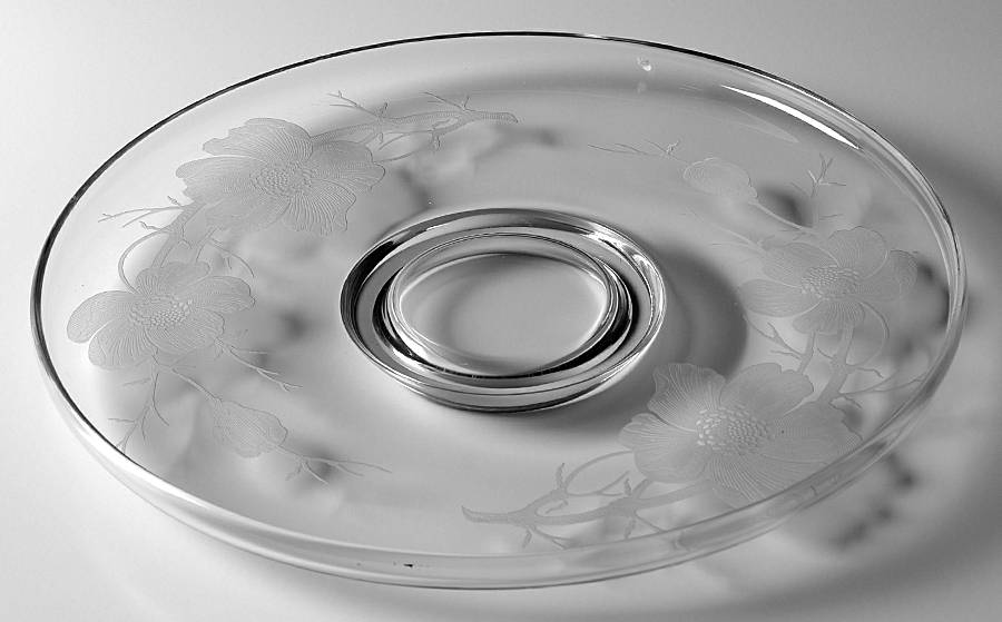 Magnolia Clear Small Torte Plate by Cambridge-1