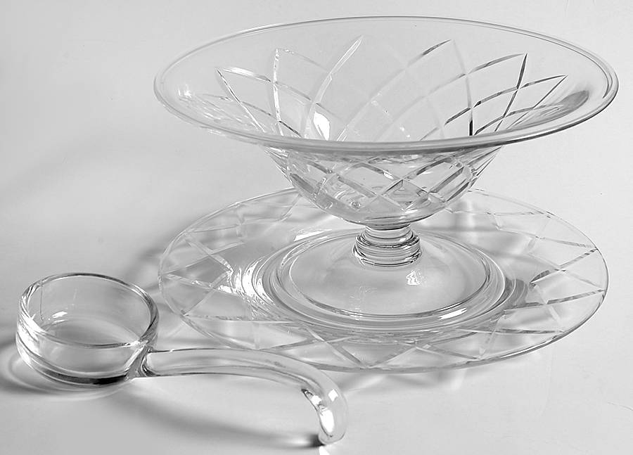 Manor Mayonnaise Bowl, Underplate and Ladle by Cambridge-1