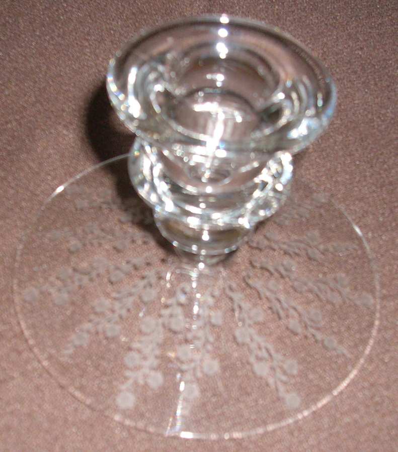 Marlene Clear Single Light Candlestick by Cambridge-1