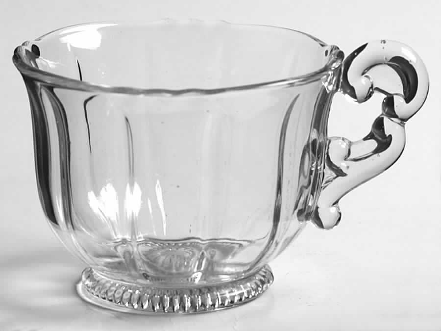 Martha Clear Ribbed Foot 5 Oz Martha Punch Cup by Cambridge-1