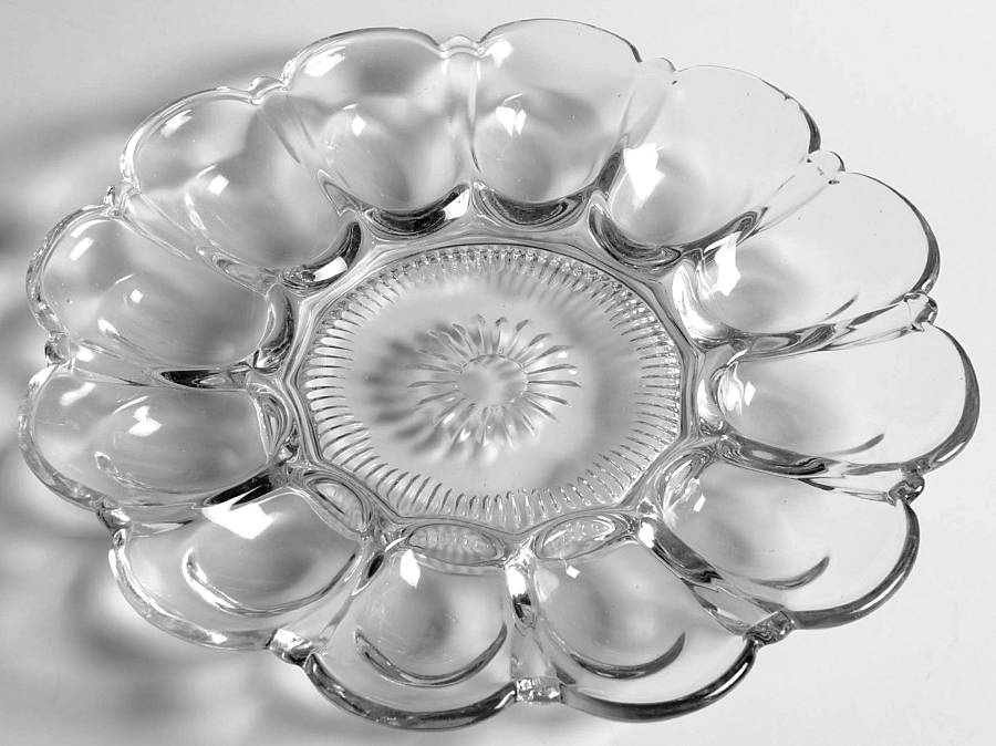 Martha Clear Martha/157 Deviled Egg Server by Cambridge-1