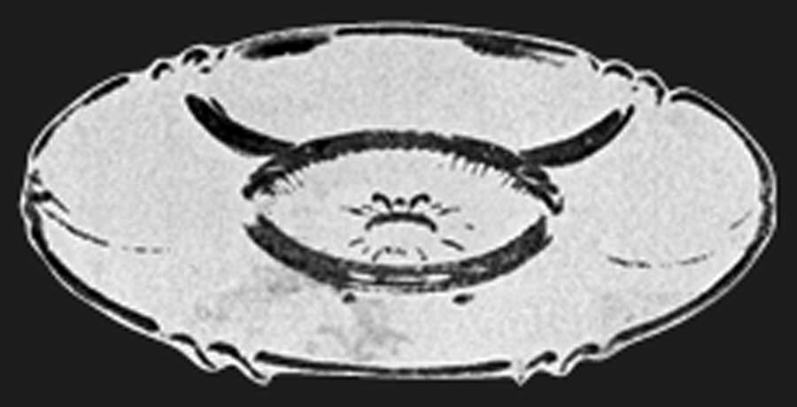 Martha Clear Martha/158 Artichoke Plate by Cambridge-1
