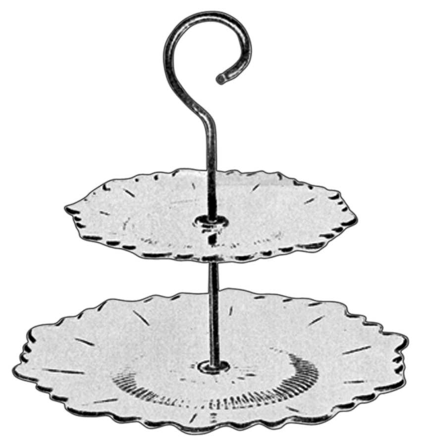 Martha Clear Martha/144 2-Tier Tidbit by Cambridge-1