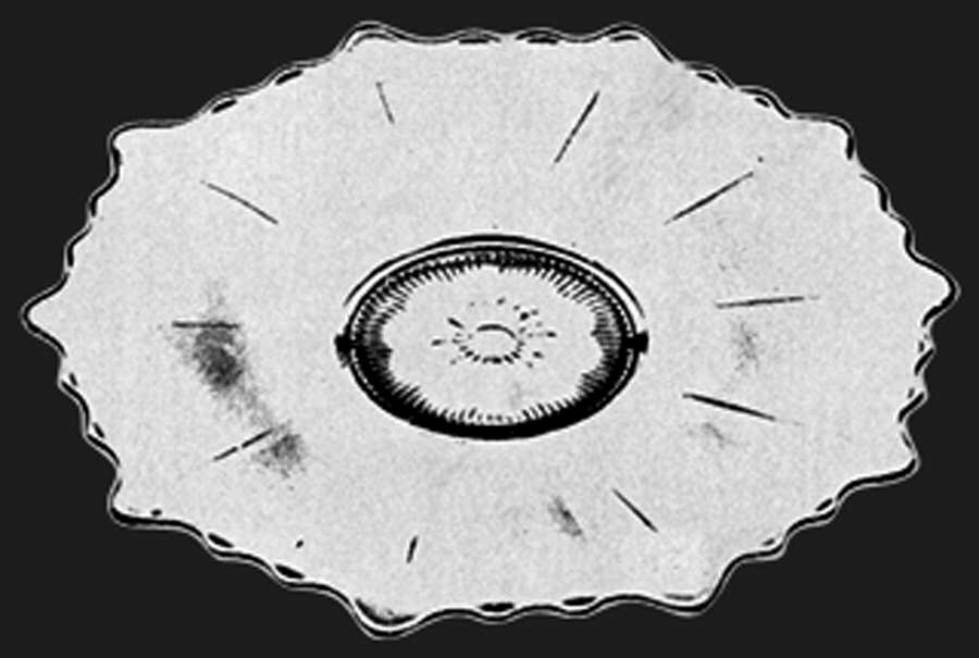 Martha Clear Martha/167 14" Small Center Cabaret Plate by Cambridge-1