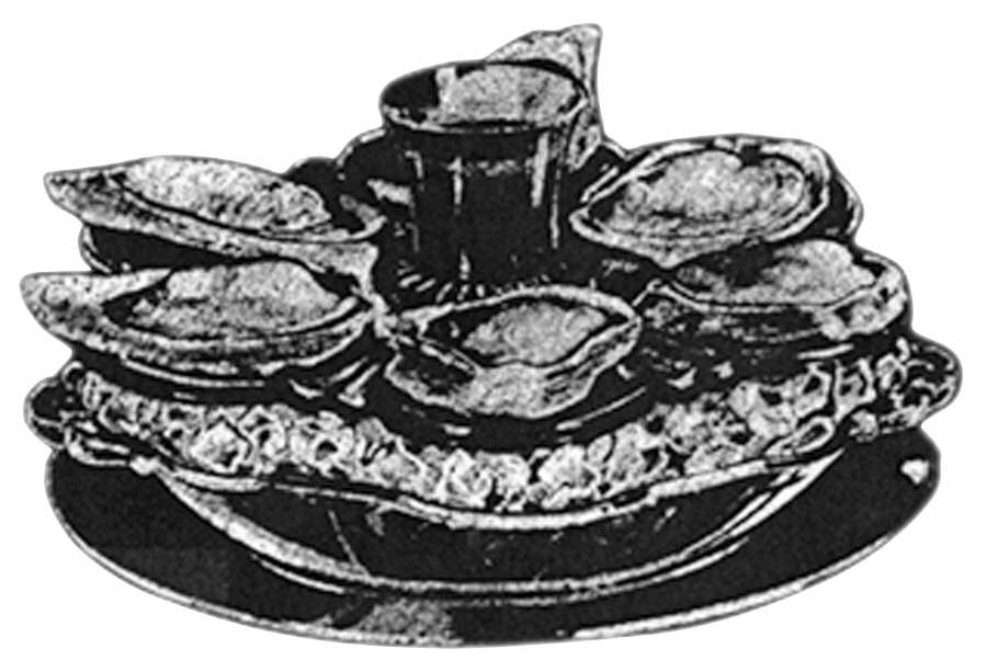 Martha Clear Martha 155 4 Piece Oyster Service by Cambridge-1