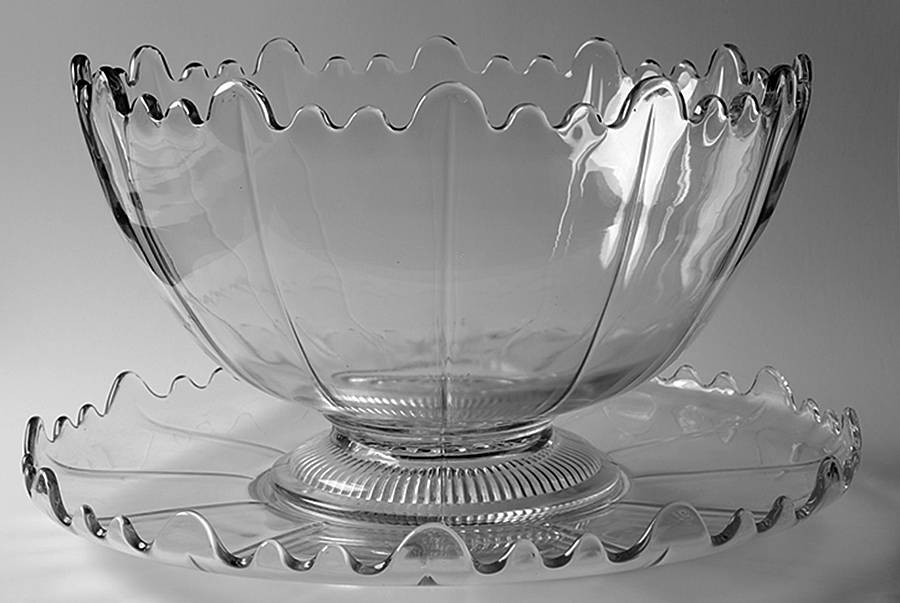 Martha Clear Martha/478 Punch Bowl and Underplate by Cambridge-1