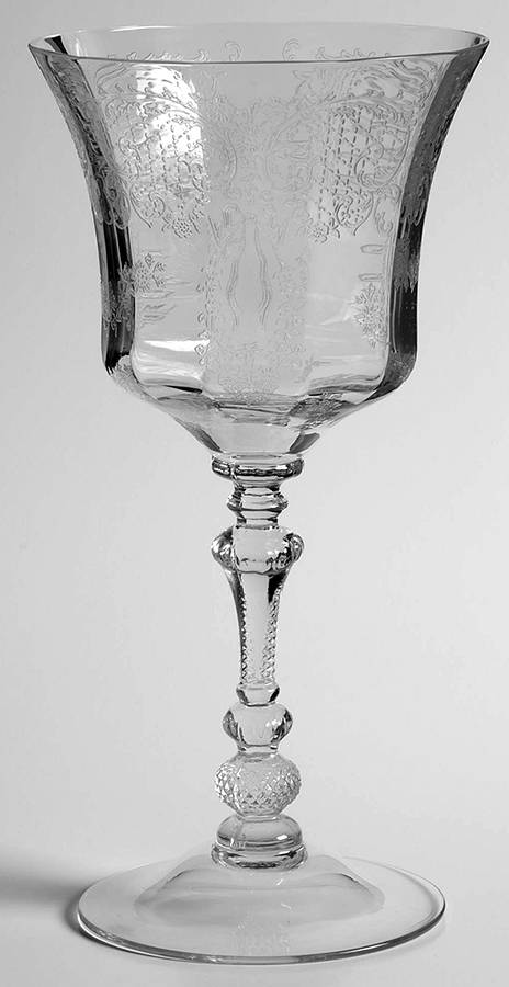 Minerva Clear (Stem 3500) Low Water Goblet by Cambridge-1