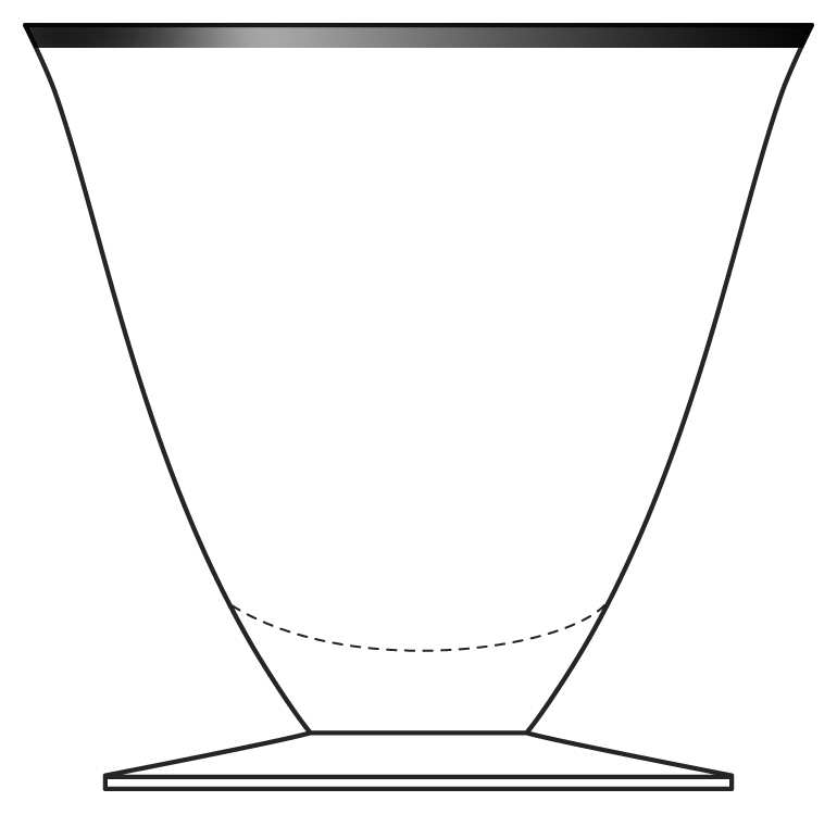 Modern Platinum Water Goblet by Cambridge-1