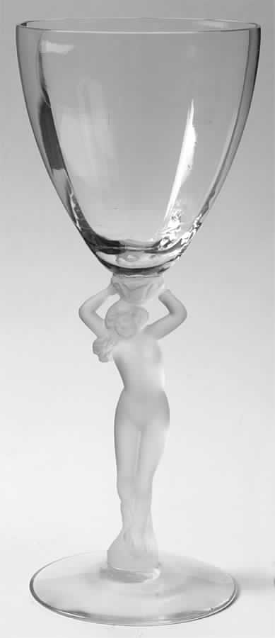 Nude Stems-All Colors & Variations Frosted Clear Goblet by Cambridge-1