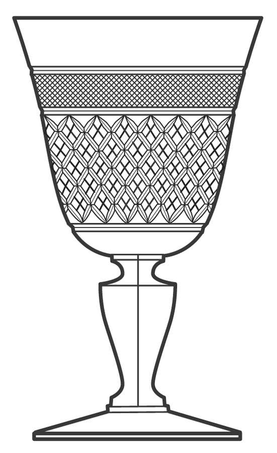 Old Master Water Goblet by Cambridge-1