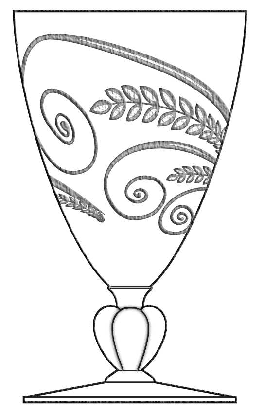 Paisley Water Goblet by Cambridge-1