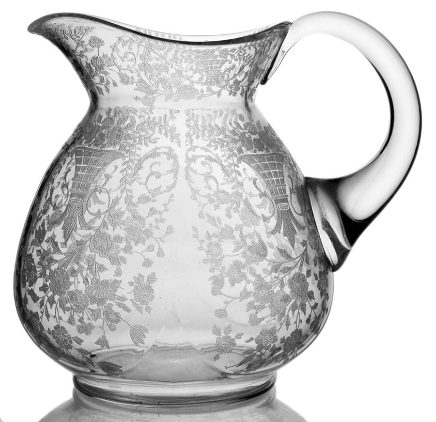 Portia Clear (Stem 3121) 76 Oz Doulton Pitcher with Modified Handle by Cambridge-1