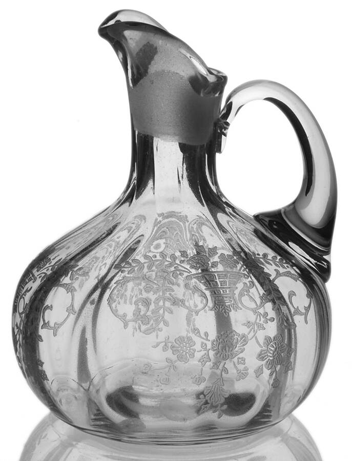 Portia Clear (Stem 3121) Oil Cruet No Stopper by Cambridge-1