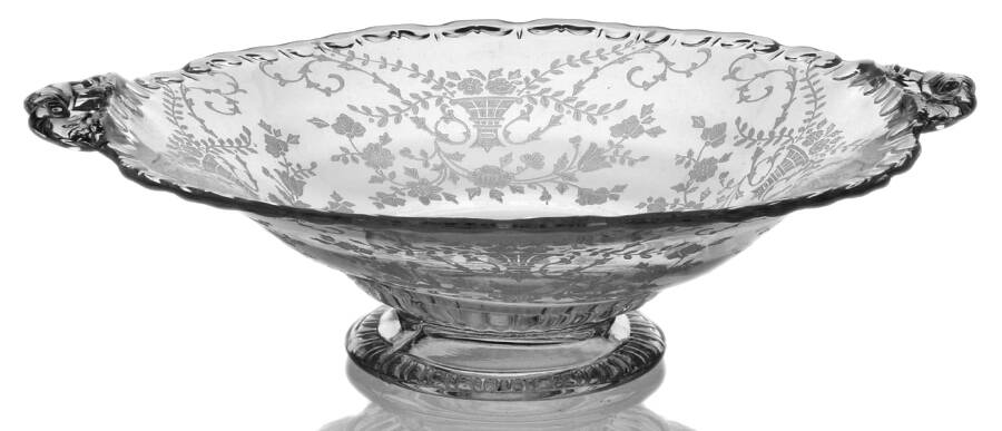 Portia Clear (Stem 3121) Round Low Handled Comport (Height X Width) by Cambridge-1