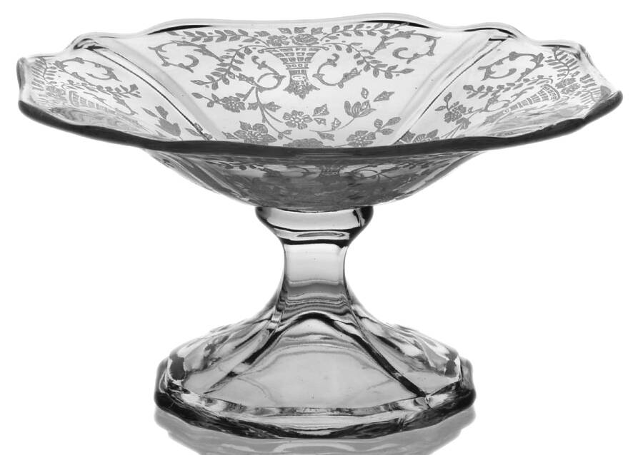 Portia Clear (Stem 3121) Cheese Stand (Shape 3400) by Cambridge-1