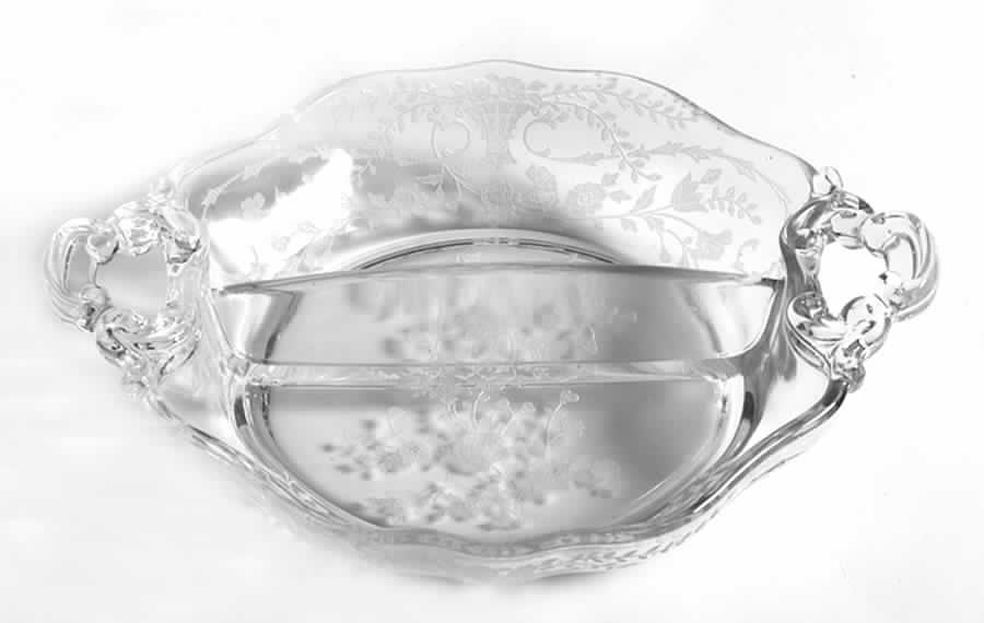 Portia Clear (Stem 3121) 3400/90 Shape 2 Part Handled Relish by Cambridge-1