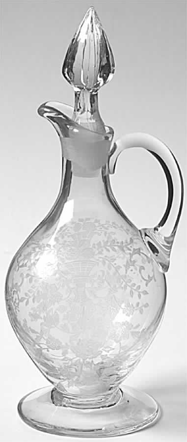 Portia Clear (Stem 3121) 3400/161 6 Oz Oil with Stopper by Cambridge-1