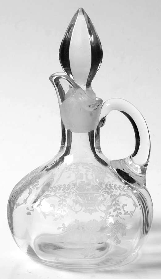 Portia Clear (Stem 3121) Oil Cruet & Stopper by Cambridge-1