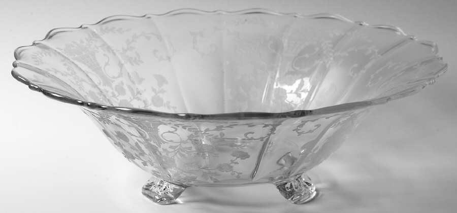 Portia Clear (Stem 3121) 12" 3-Toed Footed Bowl by Cambridge-1