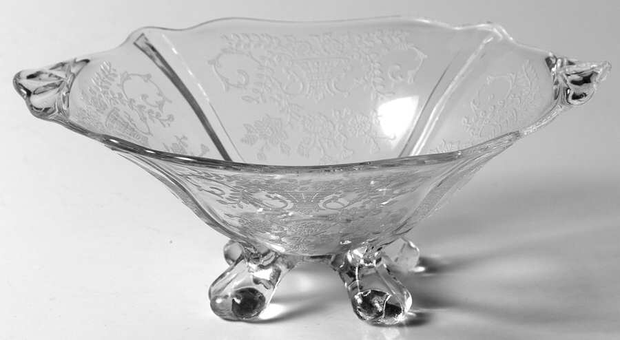 Portia Clear (Stem 3121) 3400 Footed Handled Mayonnaise/Comport by Cambridge-1