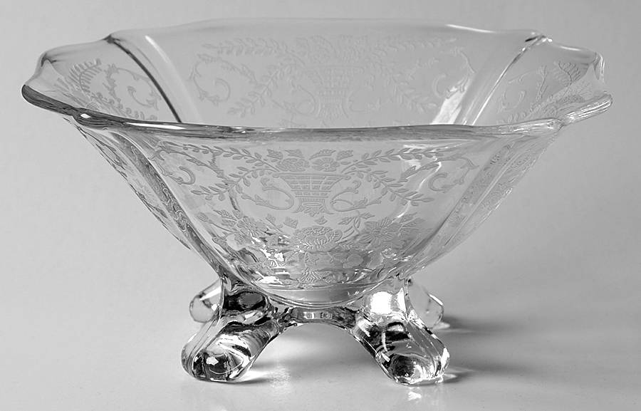 Portia Clear (Stem 3121) 3400 4 Toed Comport No Handles by Cambridge-1