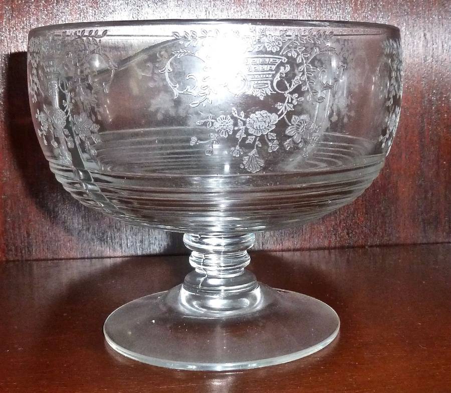 Portia Clear (Stem 3121) Salad Dressing Set-Bowl/Twin by Cambridge-1