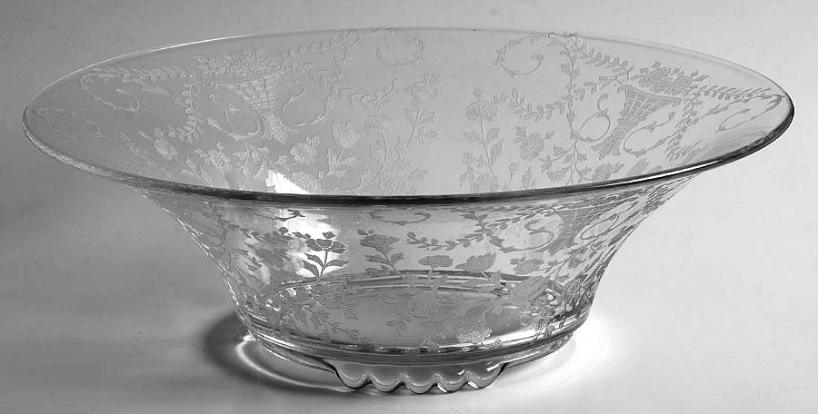 Portia Clear (Stem 3121) 10" Flared Bowl by Cambridge-1