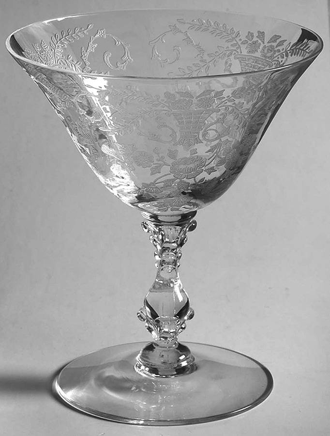 Portia Clear (Stem 3121) Low Sherbet by Cambridge-1