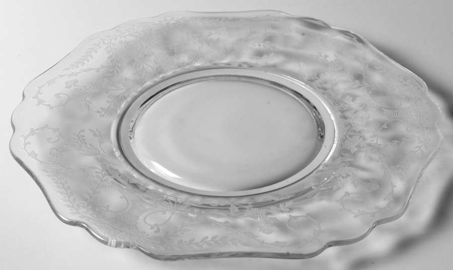 Portia Clear (Stem 3130) Luncheon Plate by Cambridge-1