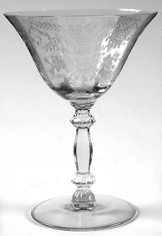Portia Clear (Stem 3130) Champagne/Tall Sherbet by Cambridge-1