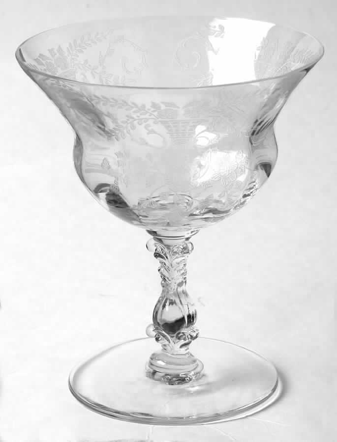 Portia Clear (Stem 3126) Low Sherbet by Cambridge-1