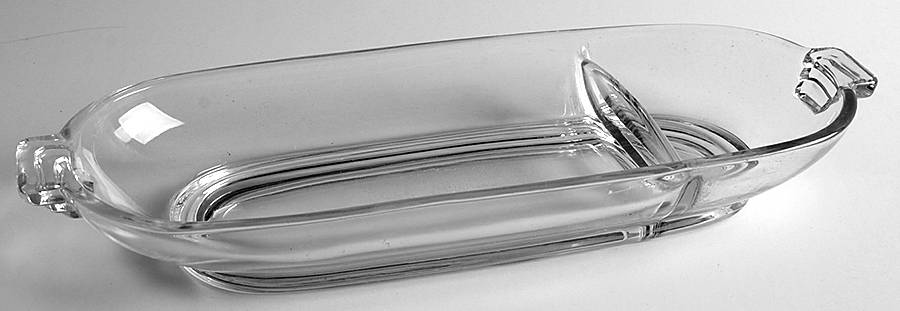 Pristine (Stem 1936) 11" Oblong 2 Part Celery/Radish by Cambridge-1