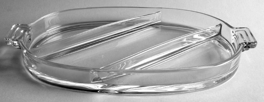 Pristine (Stem 1936) 13" Oval 3 Part Relish by Cambridge-1