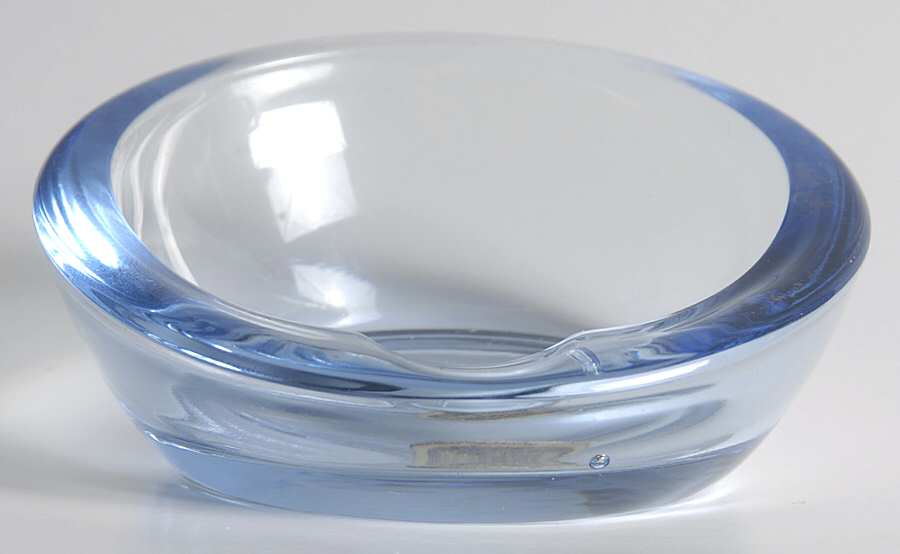 Pristine (Stem 1936) 3" Moonlight Blue Round Ashtray by Cambridge-1