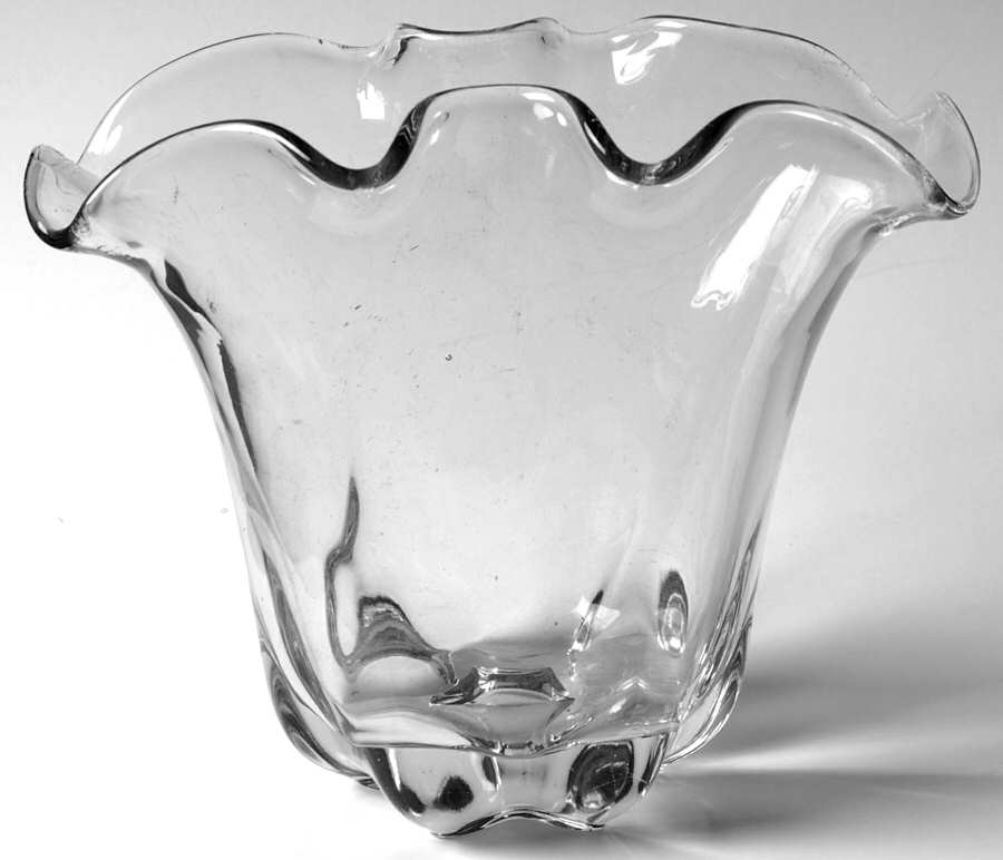Pristine (Stem 1936) 6" Crimped Vase by Cambridge-1