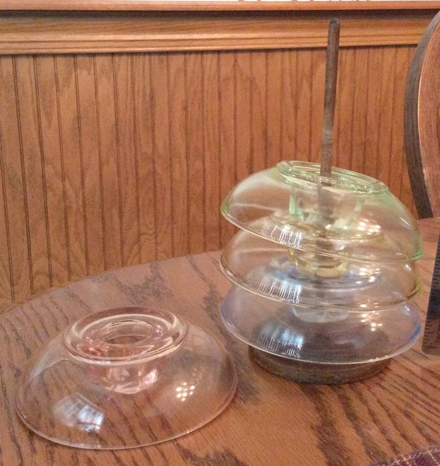 Pristine (Stem 1936) Stacking Ashtray - Set of 4 & Wood Holder by Cambridge-1