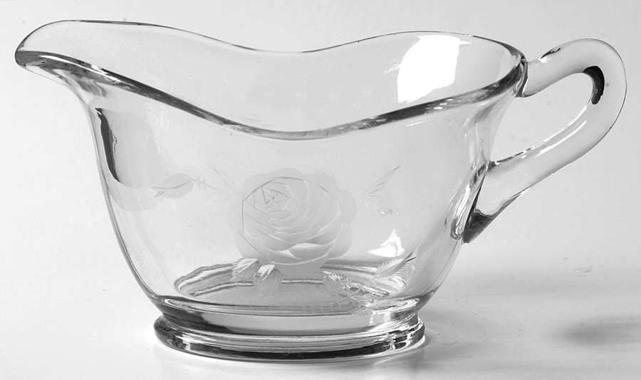 Radiant Rose (Stem#1958, Cut) Creamer by Cambridge-1
