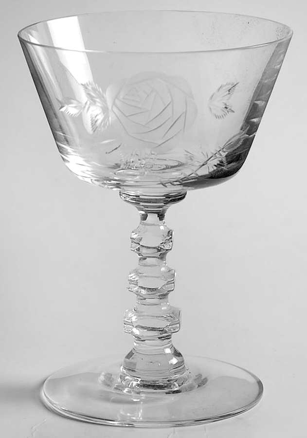 Radiant Rose (Stem#1958, Cut) Liquor Cocktail by Cambridge-1