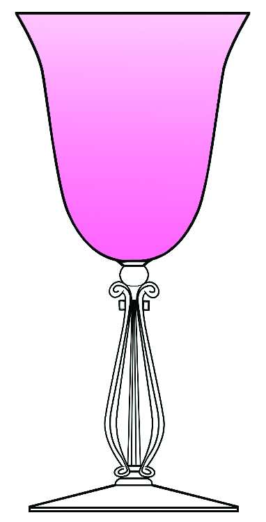 Regency La Rosa Water Goblet by Cambridge-1