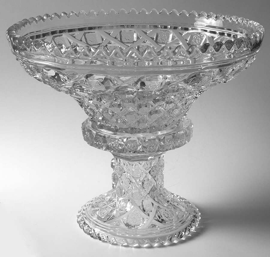 Ribbon Candy Punch Bowl with Stand by Cambridge-1