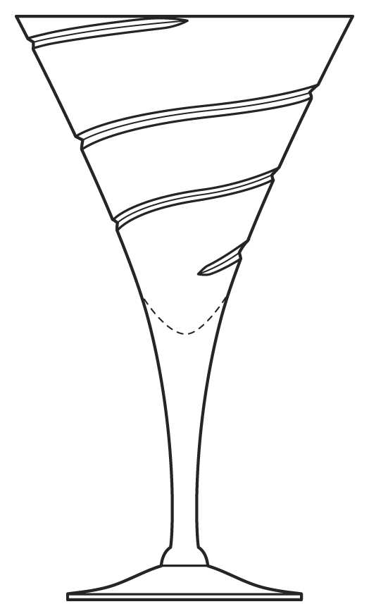 Rondo (Stem 7966) Water Goblet by Cambridge-1
