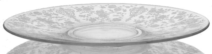 Rose Point Clear Finger Bowl Underplate Only by Cambridge-1