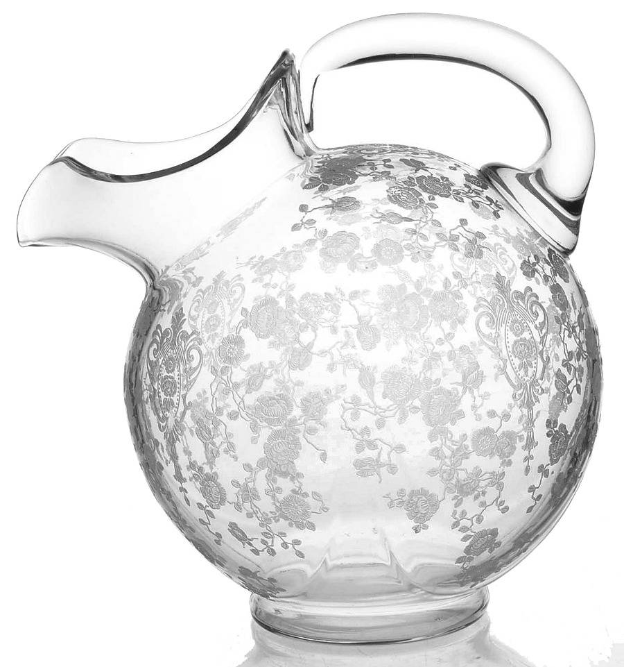 Rose Point Clear 3400/38 80 Oz Non Optic Ball Jug by Cambridge-1