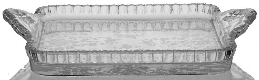 Rose Point Clear Square Tray by Cambridge-1