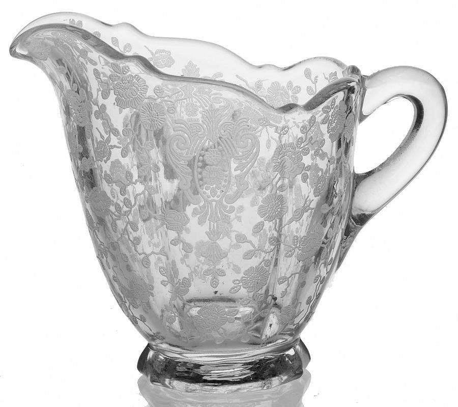 Rose Point Clear 3900/41 Shape Creamer by Cambridge-1