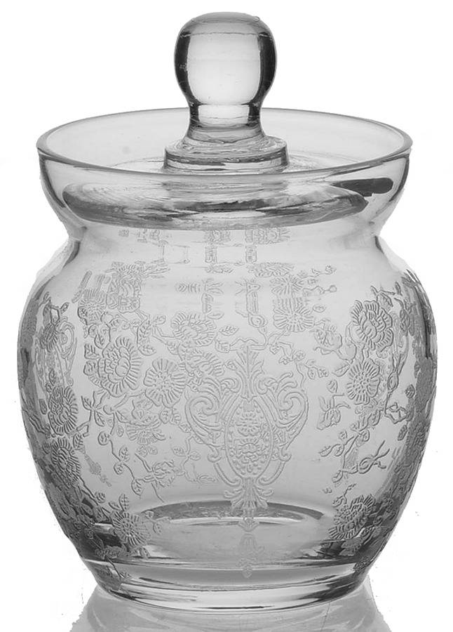 Rose Point Clear Mustard & Lid by Cambridge-1