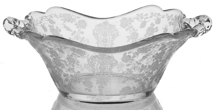 Rose Point Clear 3400/1181 Handled Bon Bon by Cambridge-1