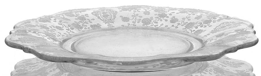 Rose Point Clear Bread & Butter Plate by Cambridge-1