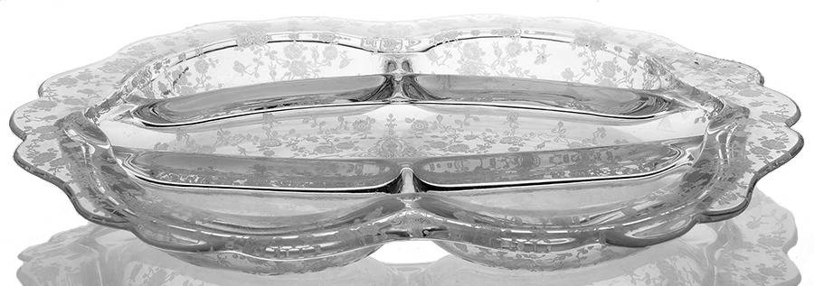 Rose Point Clear 3400 5 Part Celery/Relish by Cambridge-1